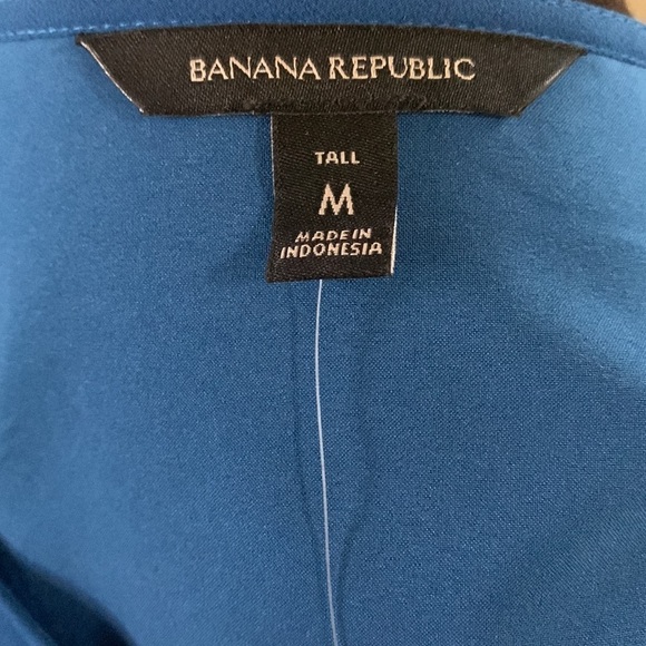 Banana Republic New With Tags Wrap Blouse In Size Medium Tall - Picture 9 of 13